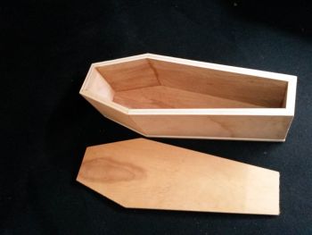 Plain Pine Box Casket